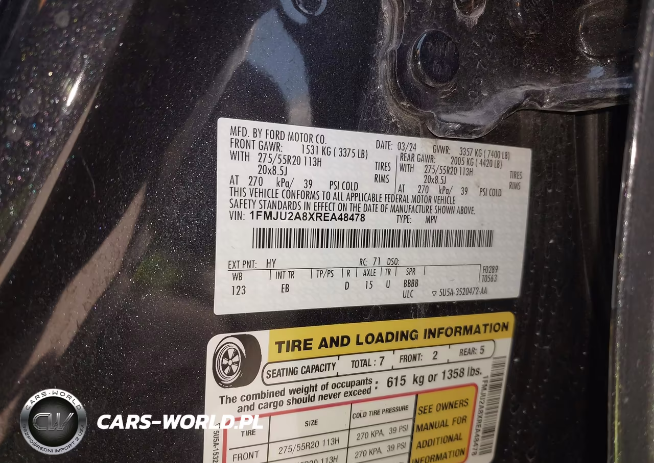 2024 Ford Expedition Limited VIN:1FMJU2A8XREA48478 - 9