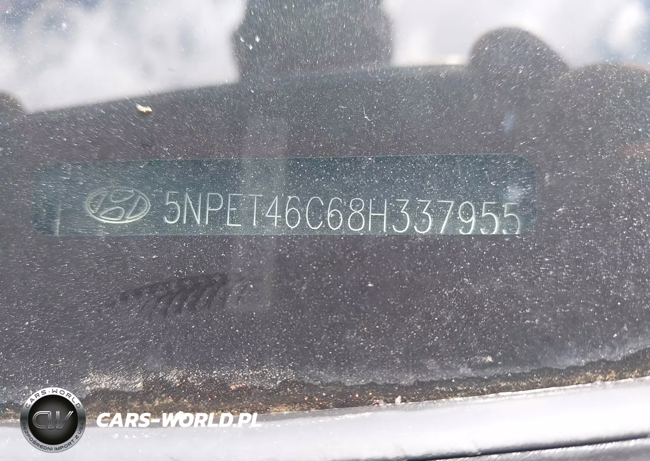 2008 Hyundai Sonata Gls VIN:5NPET46C68H337955 - 12