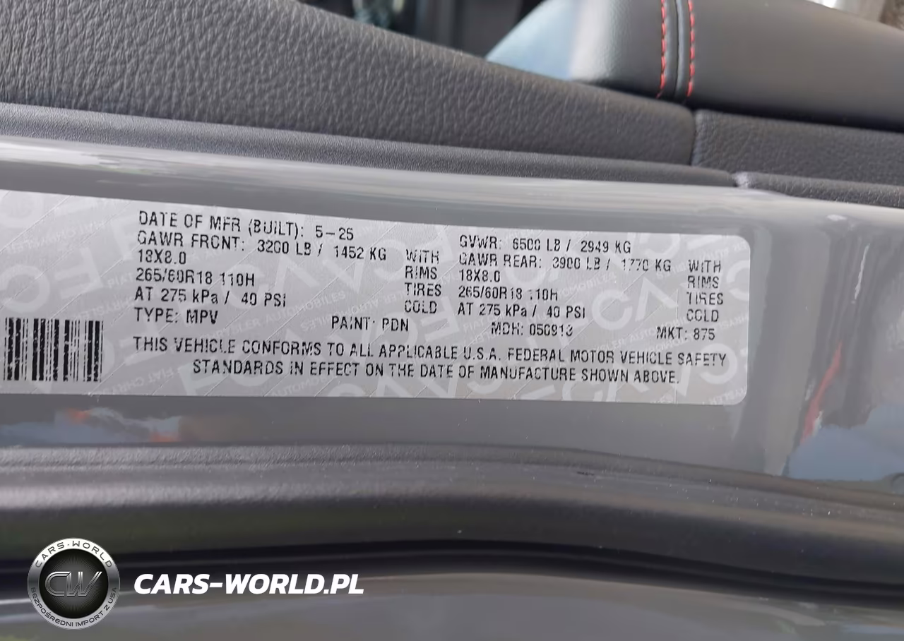 2025 Dodge Durango Gt Rwd VIN:1C4RDHDG2SC535706 - 9