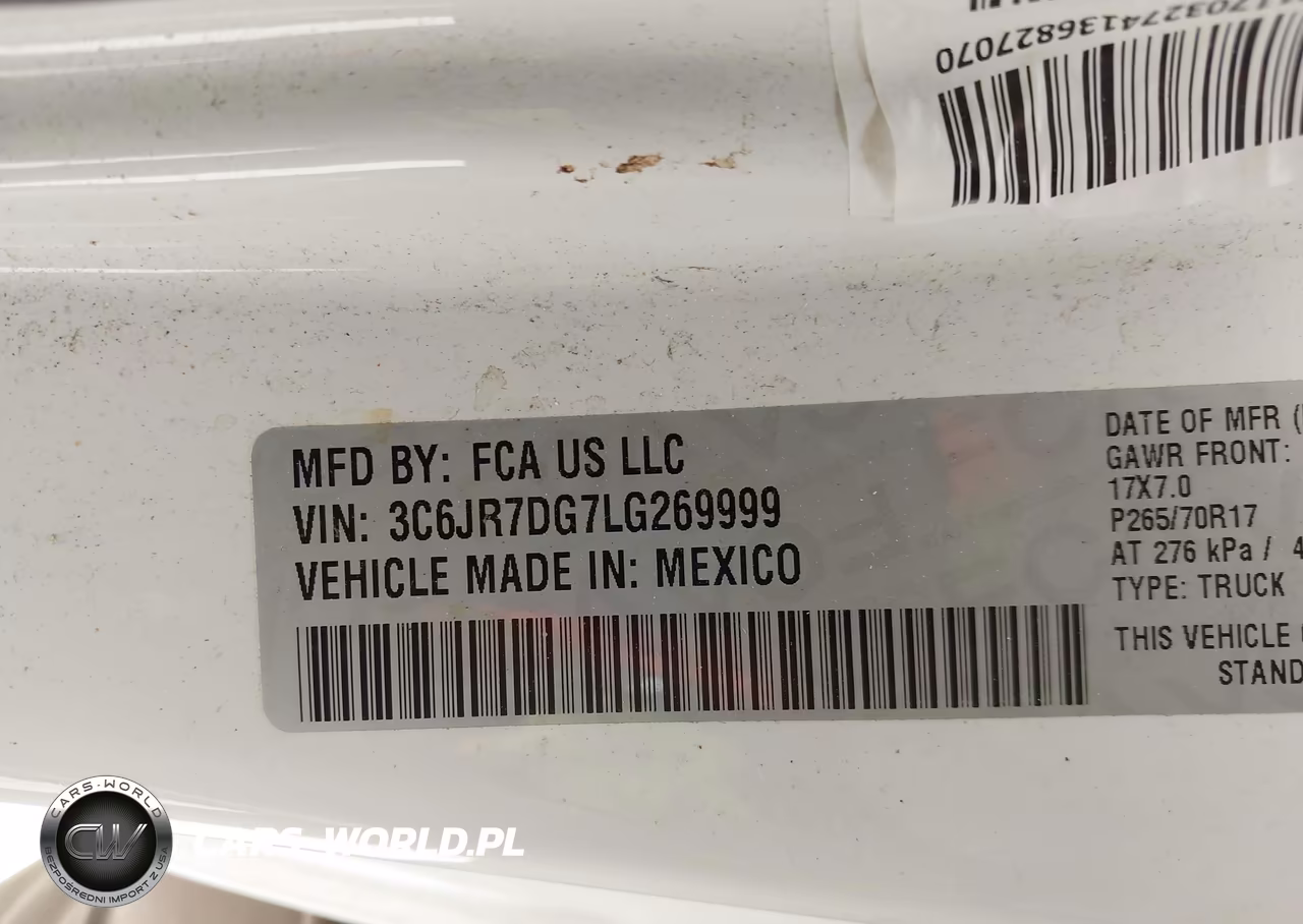 2020 Ram 1500 Classic Tradesman 4X4 8' Box VIN:3C6JR7DG7LG269999 - 9