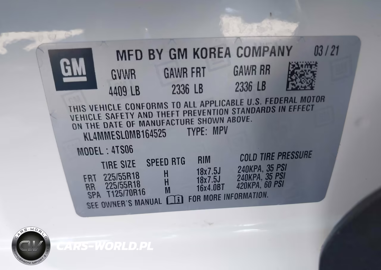 2021 Buick Encore Gx Awd Select VIN:KL4MMESL0MB164525 - 9