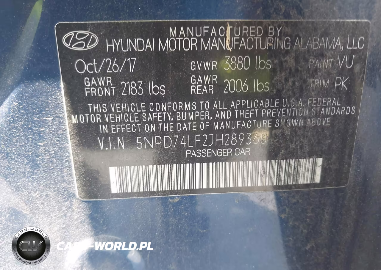 2018 Hyundai Elantra Se VIN:5NPD74LF2JH289360 - 9