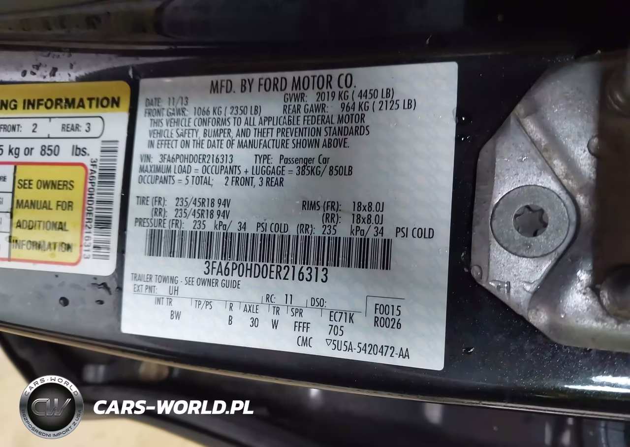 2014 Ford Fusion Se VIN:3FA6P0HD0ER216313 - 9