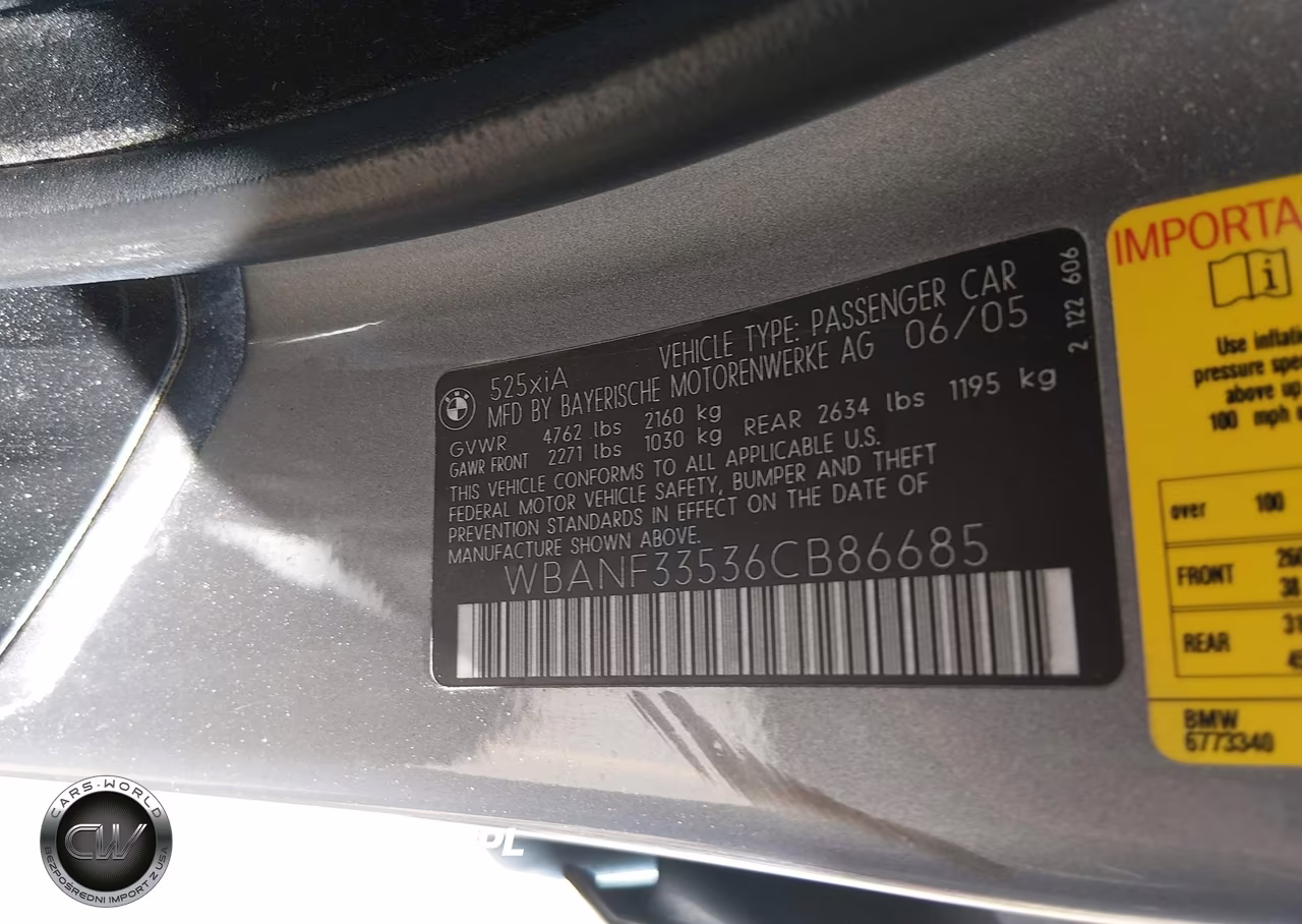 2006 BMW 525Xi VIN:WBANF33536CB86685 - 9