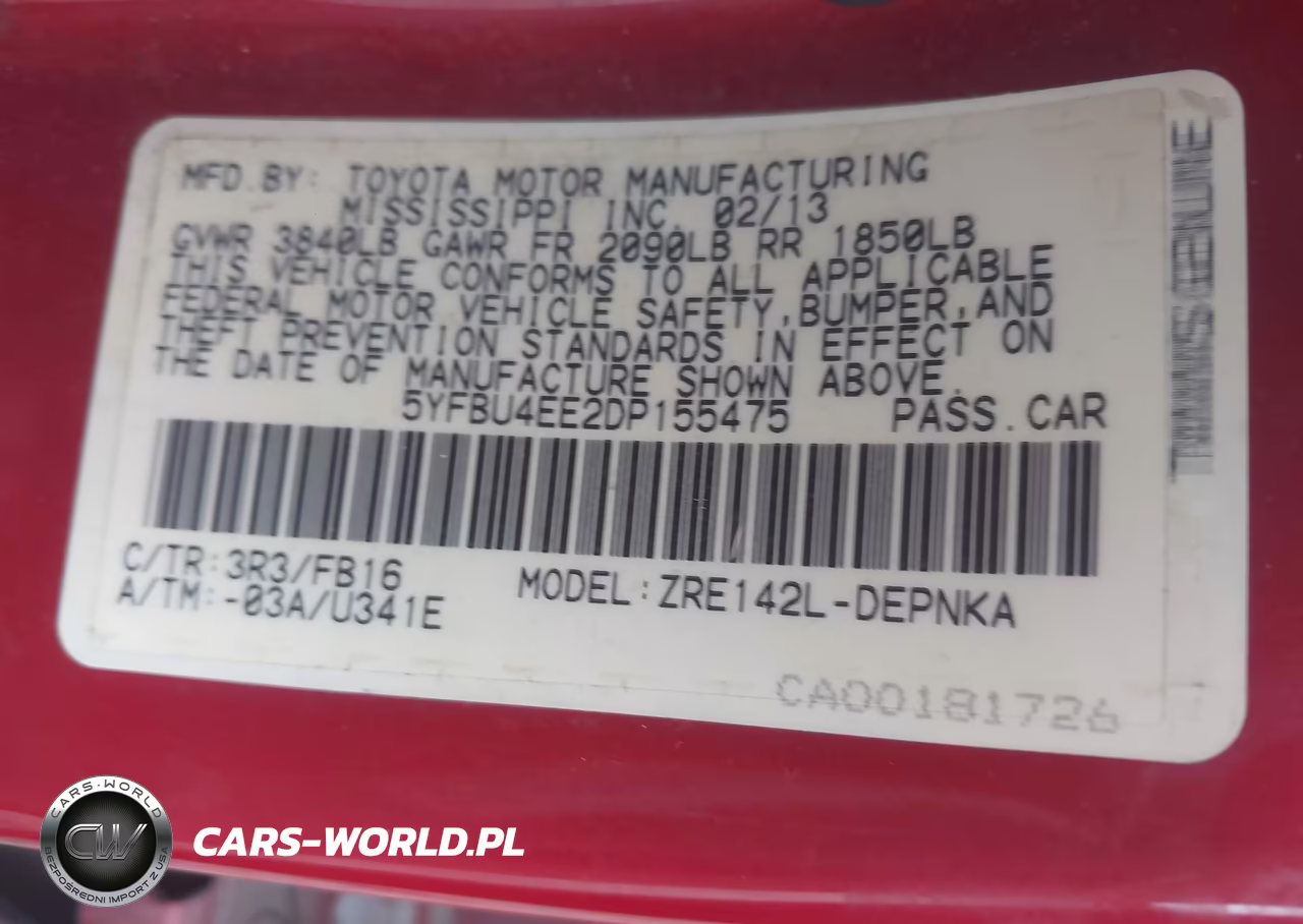 2013 Toyota Corolla Le VIN:5YFBU4EE2DP155475 - 9