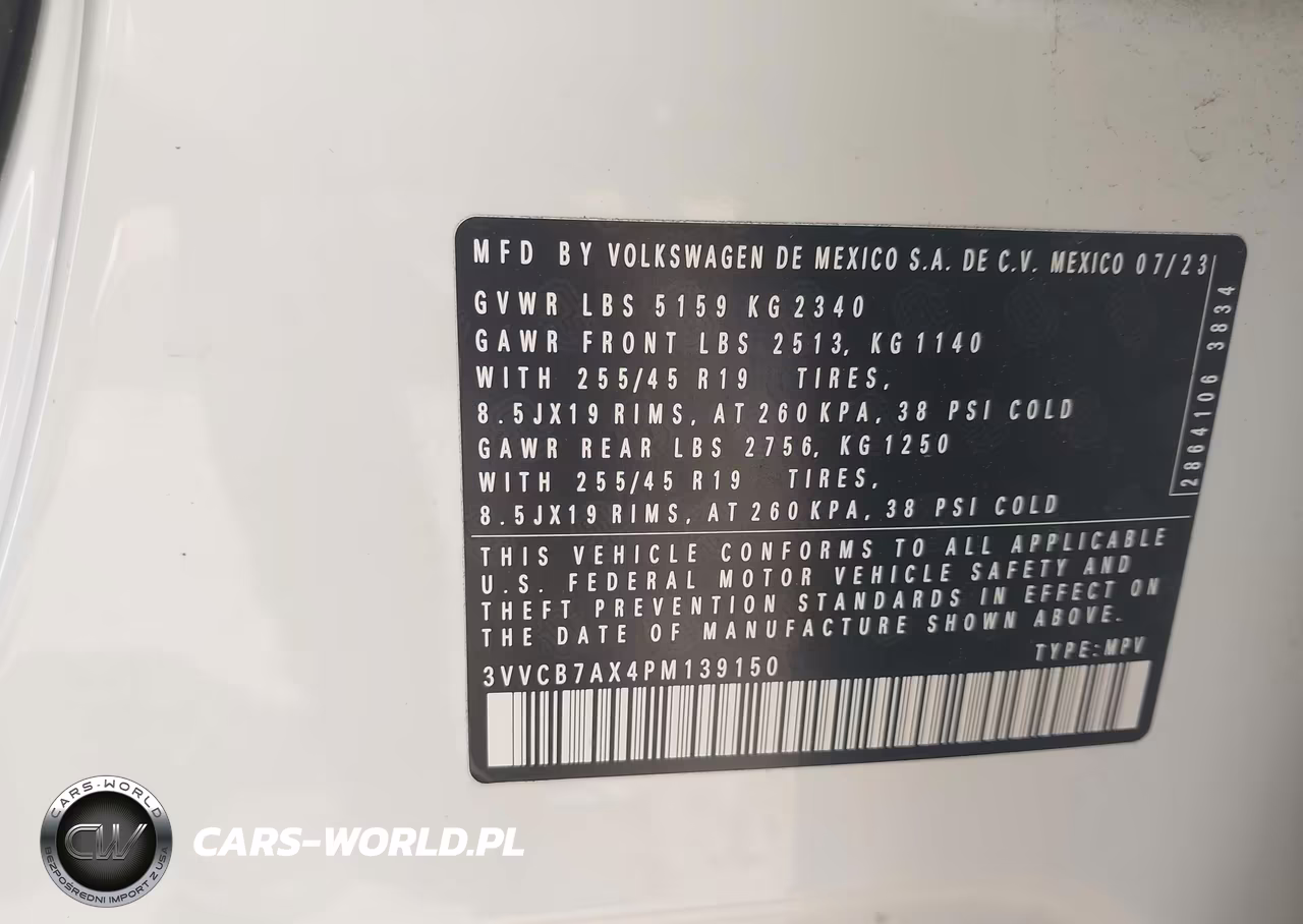 2023 Volkswagen Tiguan 2.0T Se R-Line Black VIN:3VVCB7AX4PM139150 - 9