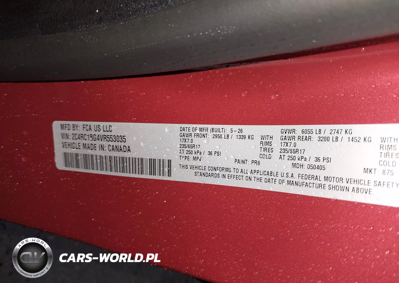 2027 Chrysler Pacifica VIN:2C4RC1BG4VR553035 - 9