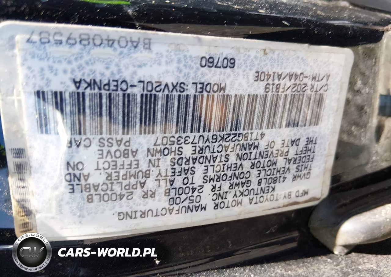 2000 Toyota Camry Le VIN:4T1BG22K6YU733507 - 9
