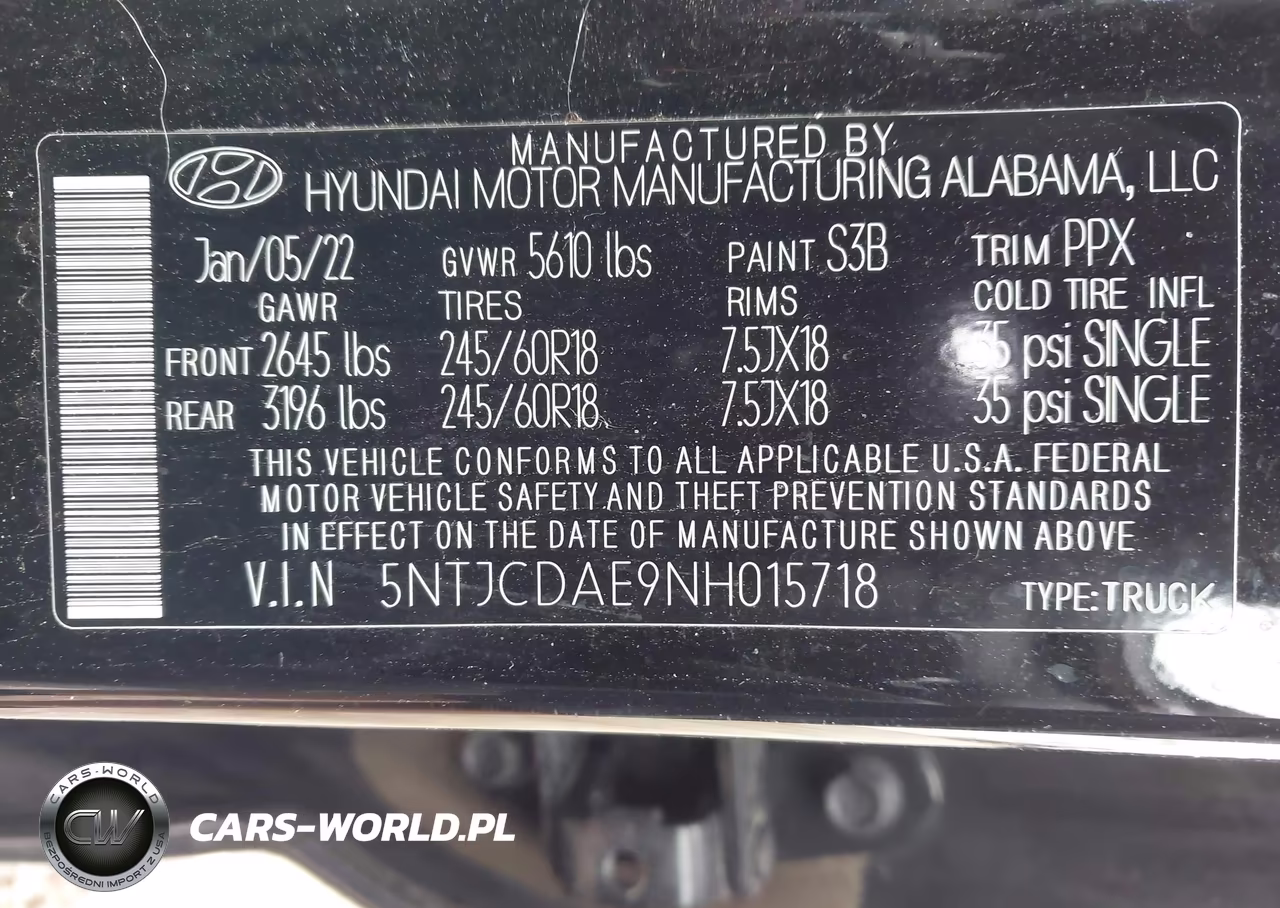 2022 Hyundai Santa Cruz Sel VIN:5NTJCDAE9NH015718 - 9
