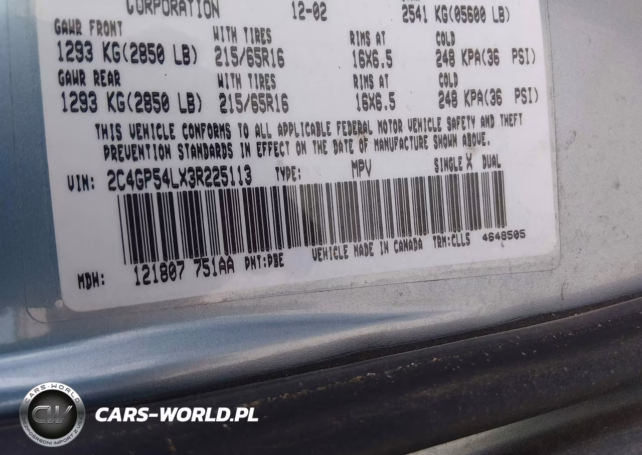 2003 Chrysler Town & Country Lxi VIN:2C4GP54LX3R225113 - 9