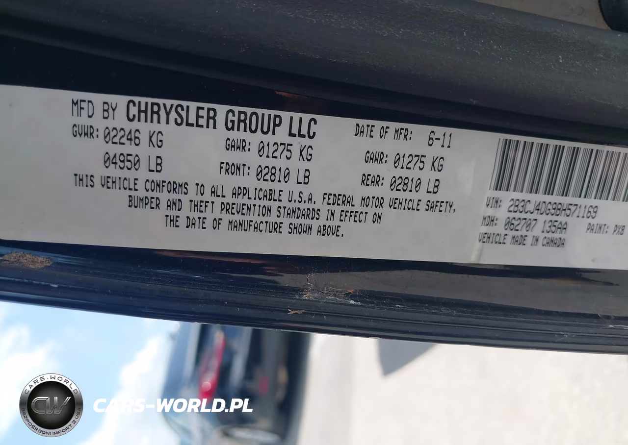 2011 Dodge Challenger VIN:2B3CJ4DG9BH571169 - 9