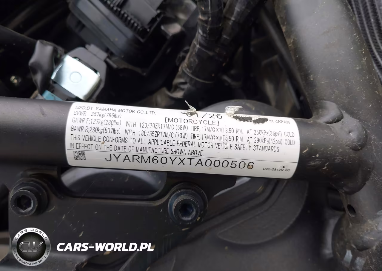 2025 Yama Yzfr7Sb VIN:JYARM60YXTA000506 - 10