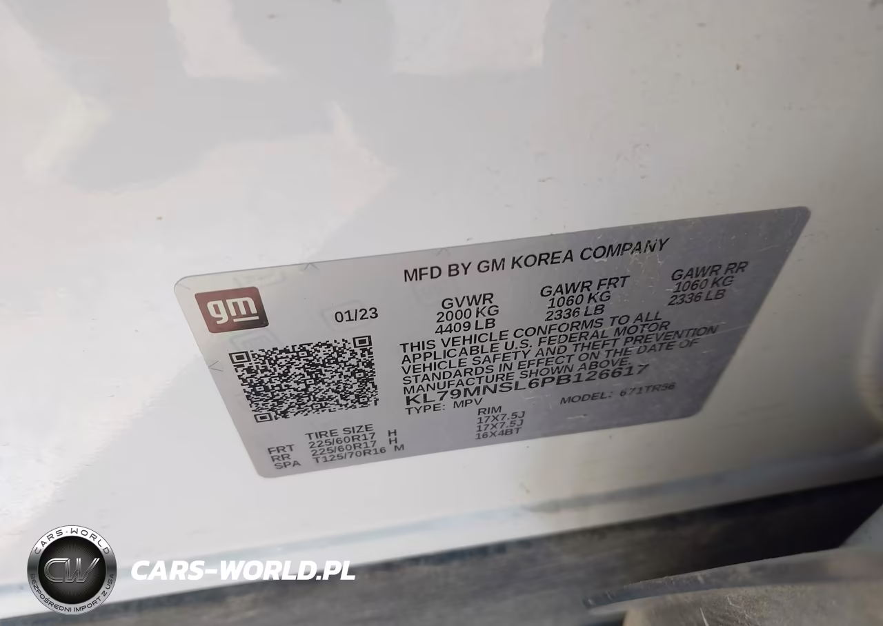 2023 Chevrolet Trailblazer Awd Ls VIN:KL79MNSL6PB126617 - 9