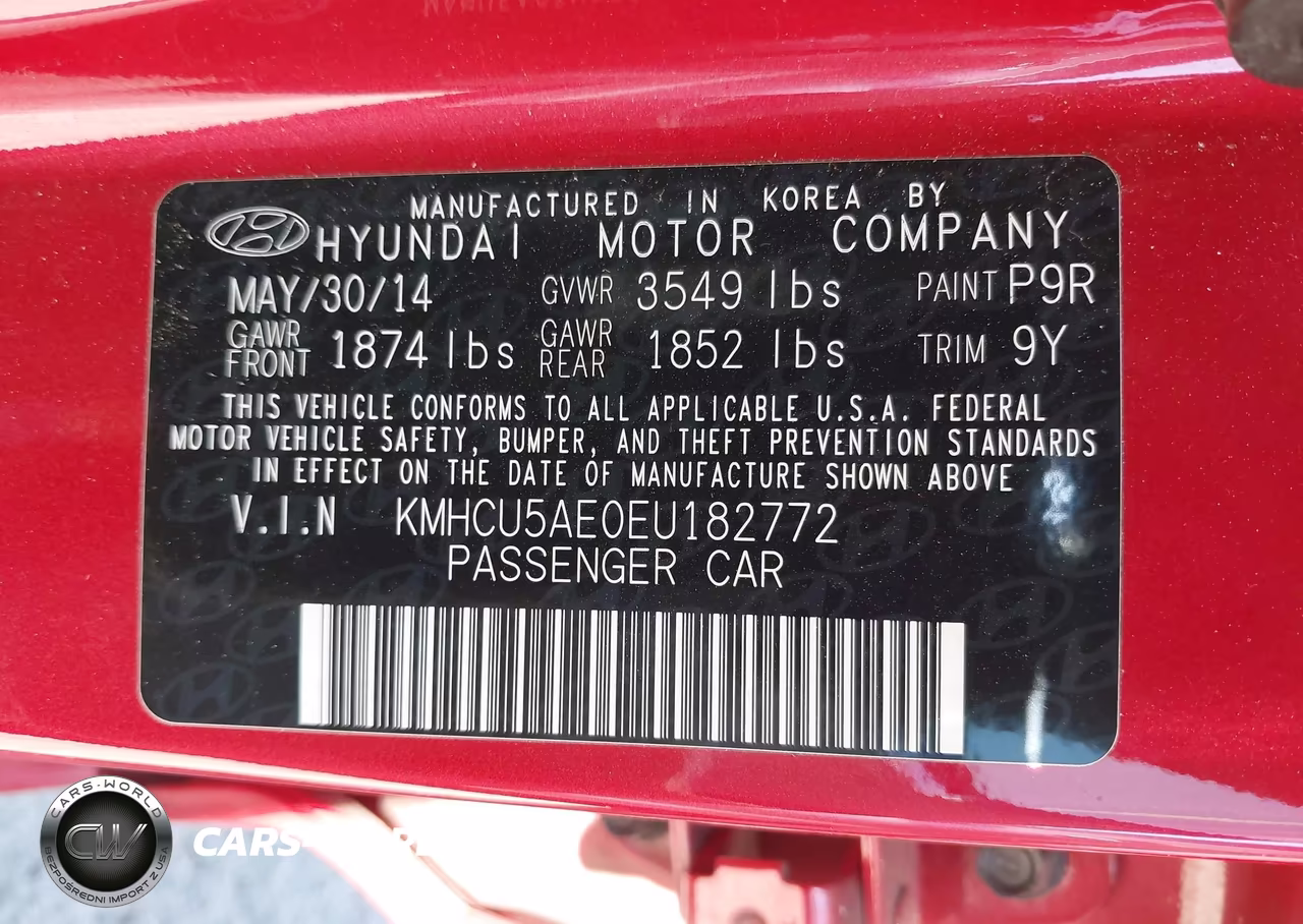 2014 Hyundai Accent Se VIN:KMHCU5AE0EU182772 - 9