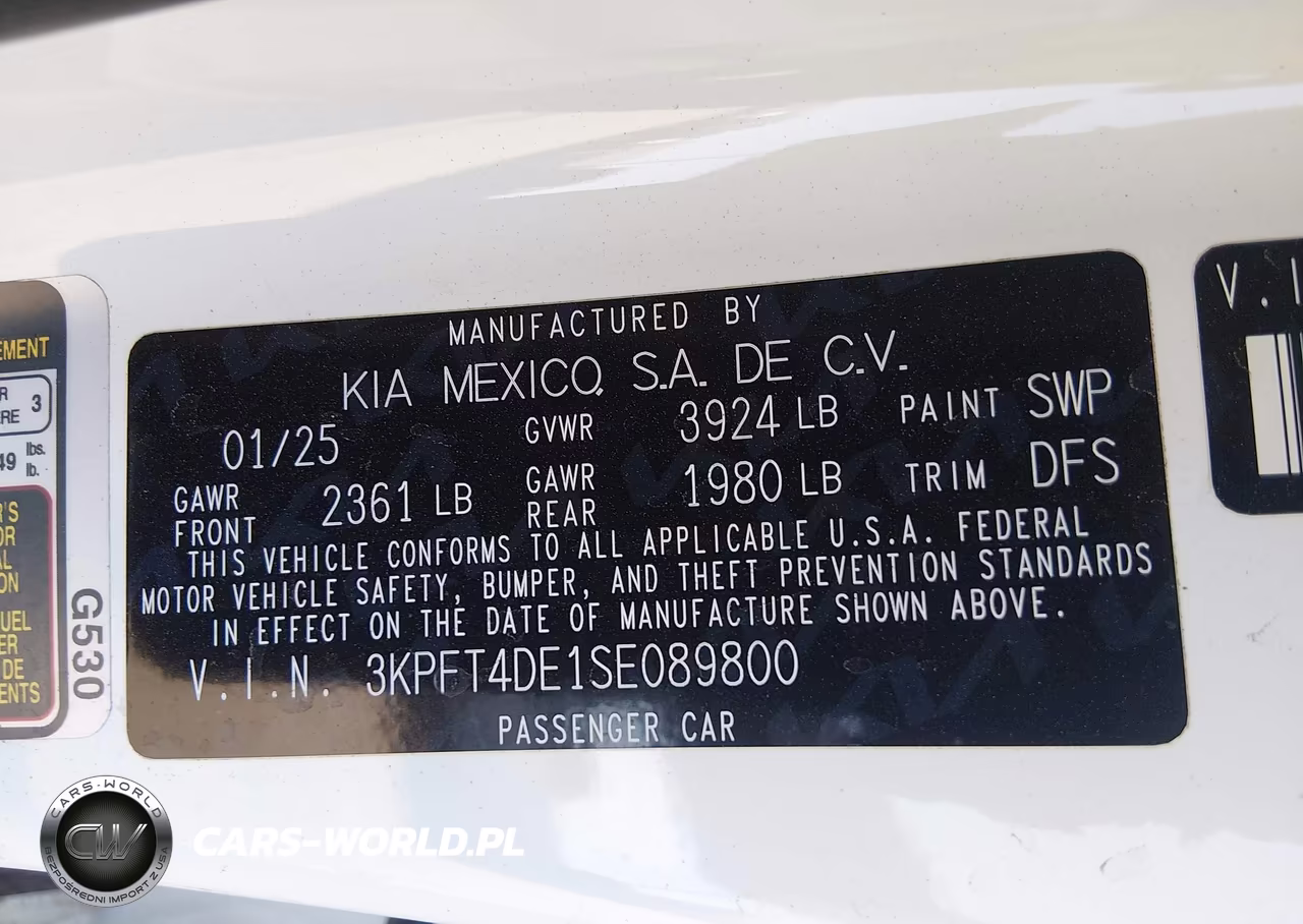 2025 Kia K4 Lx VIN:3KPFT4DE1SE089800 - 9