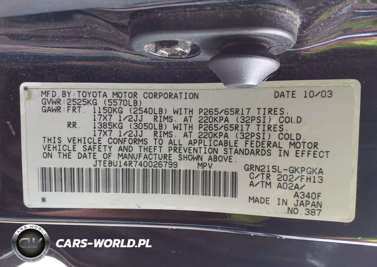 2004 Toyota 4Runner Sr5 Sport V6 VIN:JTEBU14R740026799 - 9