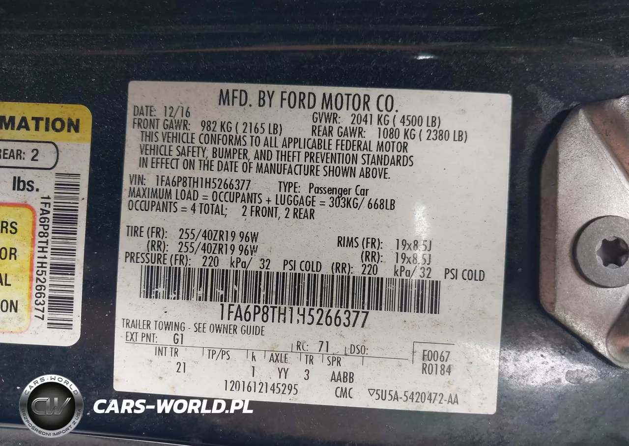 2017 Ford Mustang Ecoboost VIN:1FA6P8TH1H5266377 - 9