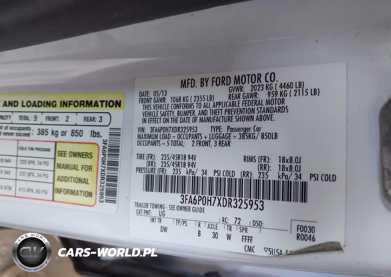 2013 Ford Fusion Se VIN:3FA6P0H7XDR325953 - 9