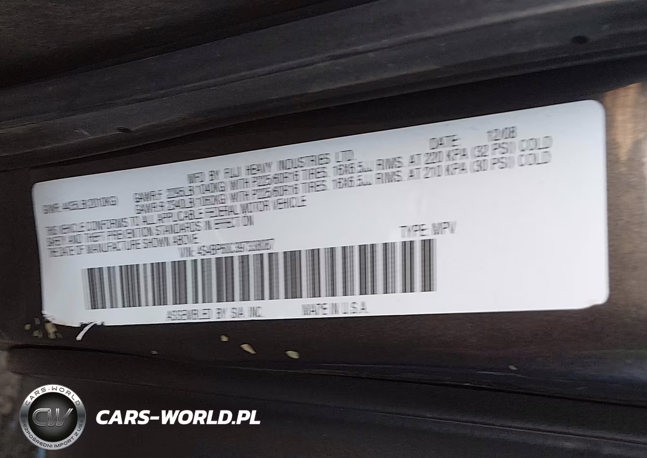 2009 Subaru Outback 2.5I VIN:4S4BP60C397338087 - 9