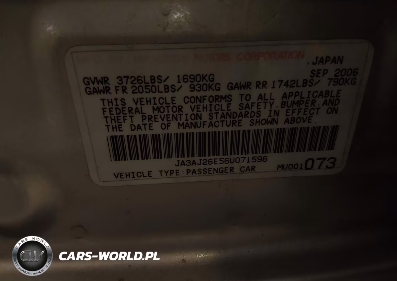 2006 Mitsubishi Lancer Es-Se VIN:JA3AJ26E56U071596 - 9