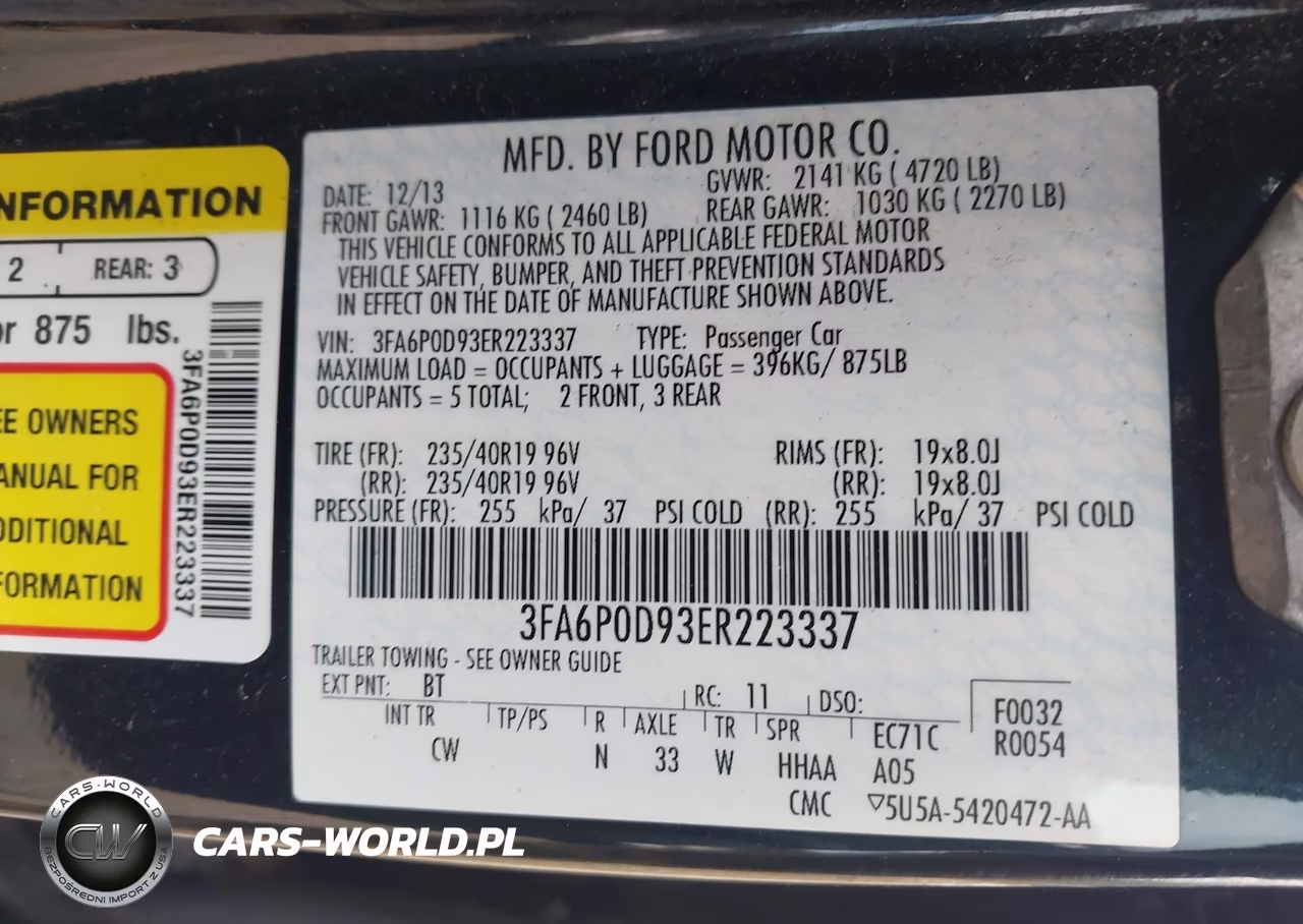 2014 Ford Fusion Titanium VIN:3FA6P0D93ER223337 - 9