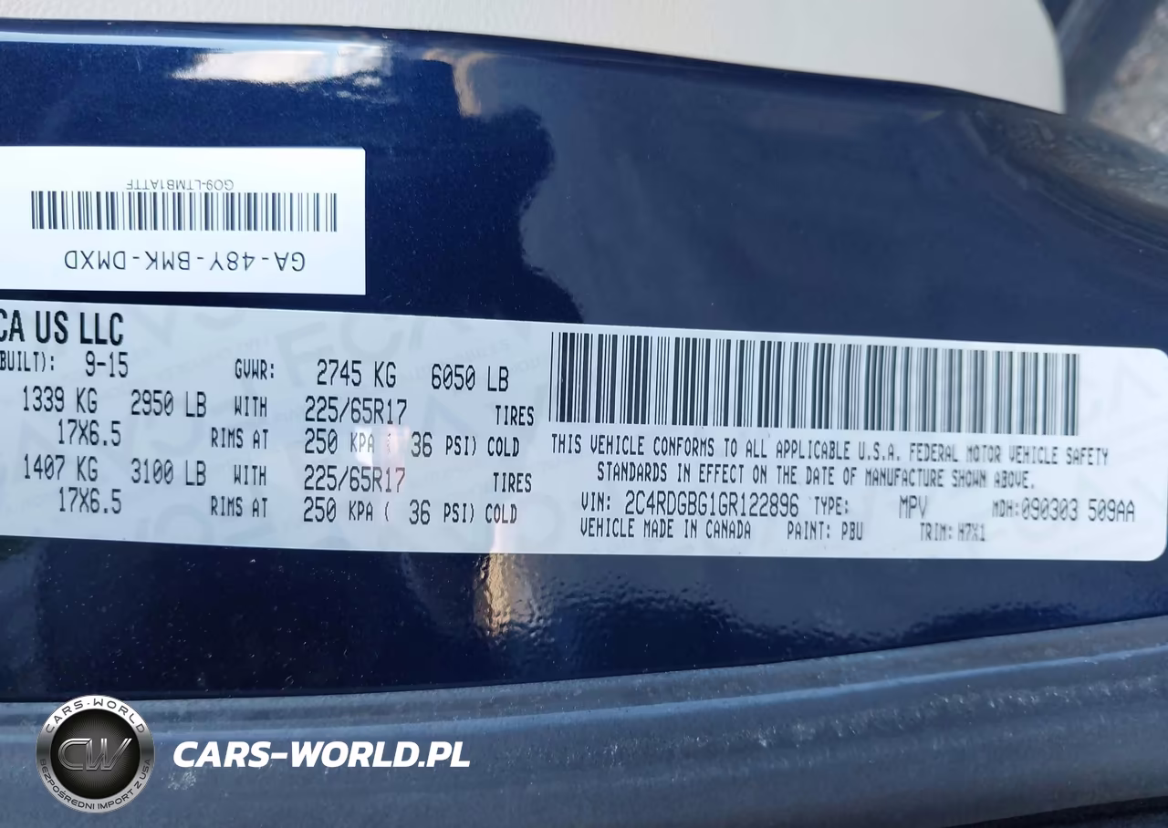 2016 Dodge Grand Caravan Se VIN:2C4RDGBG1GR122896 - 9