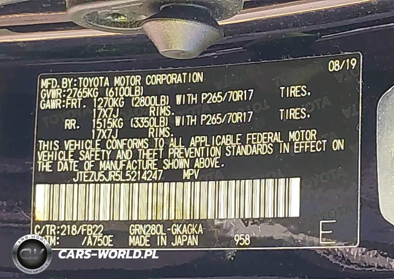 2020 Toyota 4Runner Sr5 VIN:JTEZU5JR5L5214247 - 9