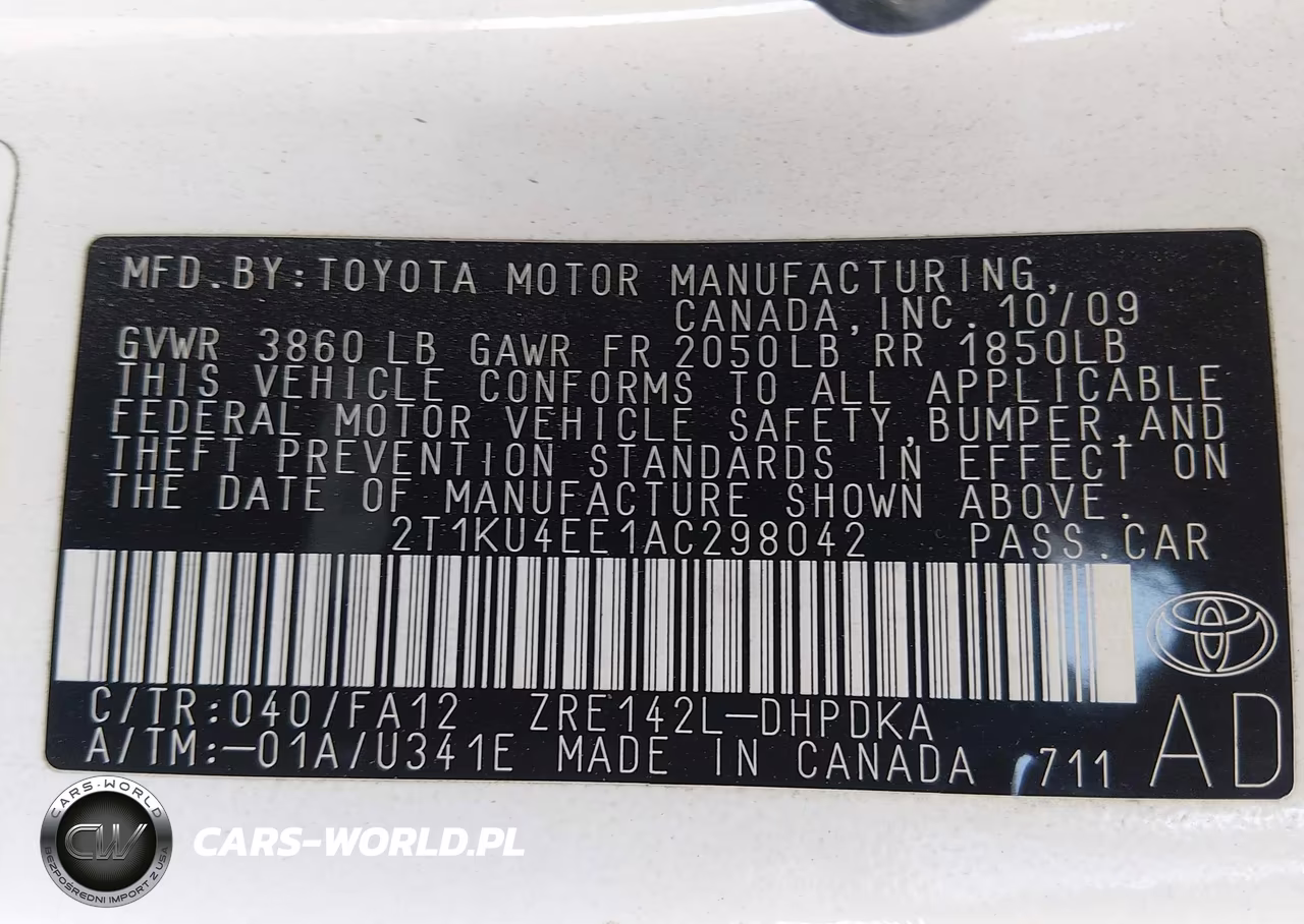 2010 Toyota Matrix VIN:2T1KU4EE1AC298042 - 9