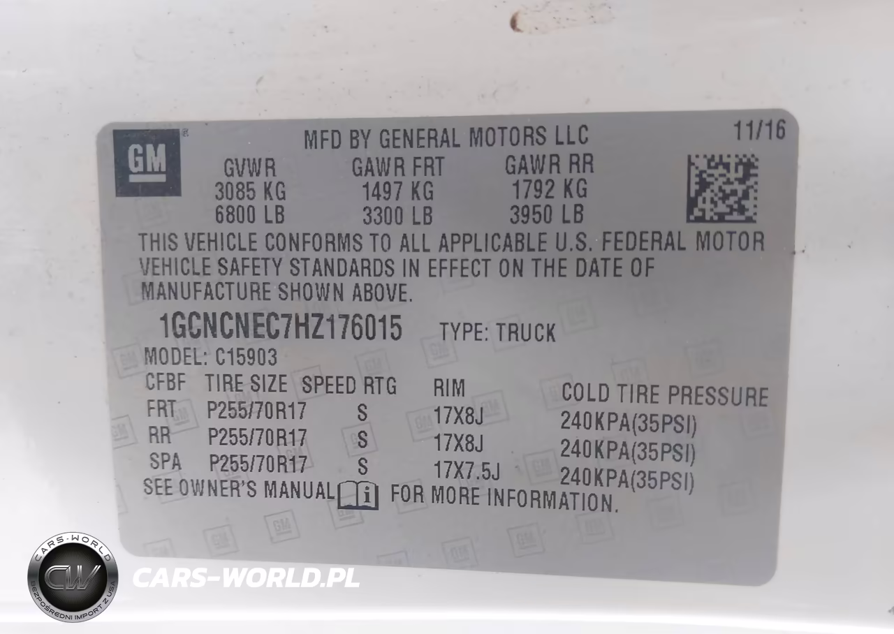 2017 Chevrolet Silverado 1500 Work Truck VIN:1GCNCNEC7HZ176015 - 9
