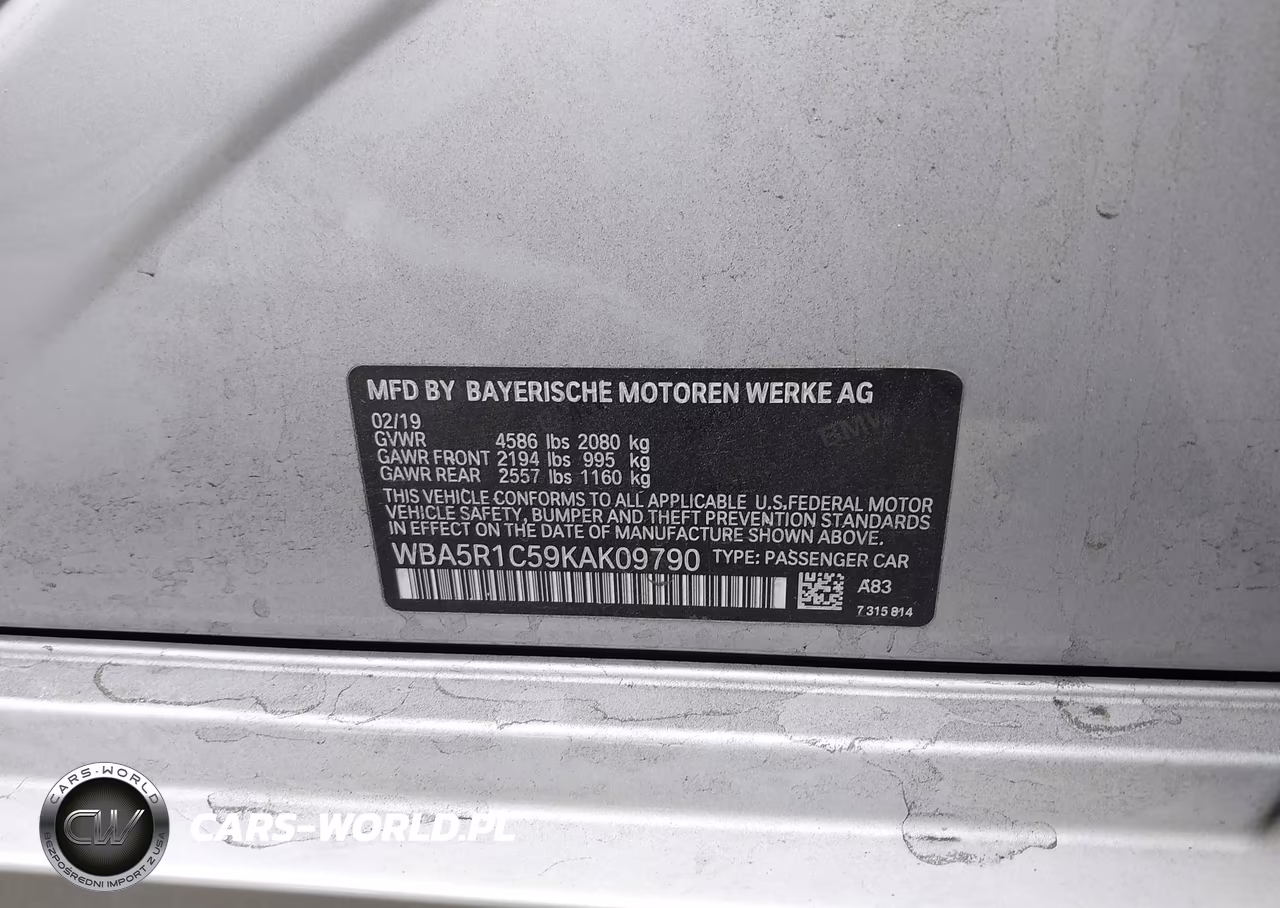 2019 BMW 330I VIN:WBA5R1C59KAK09790 - 9