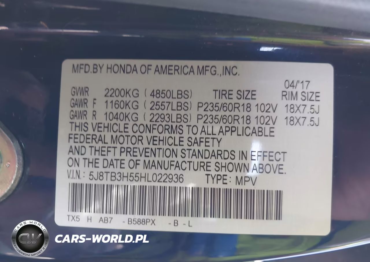 2017 Acura Rdx Technology Acurawatch Plus Packages-W-Technology Package VIN:5J8TB3H55HL022936 - 9