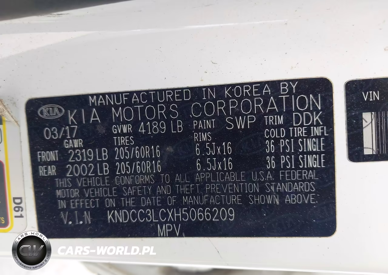 2017 Kia Niro Ex VIN:KNDCC3LCXH5066209 - 9