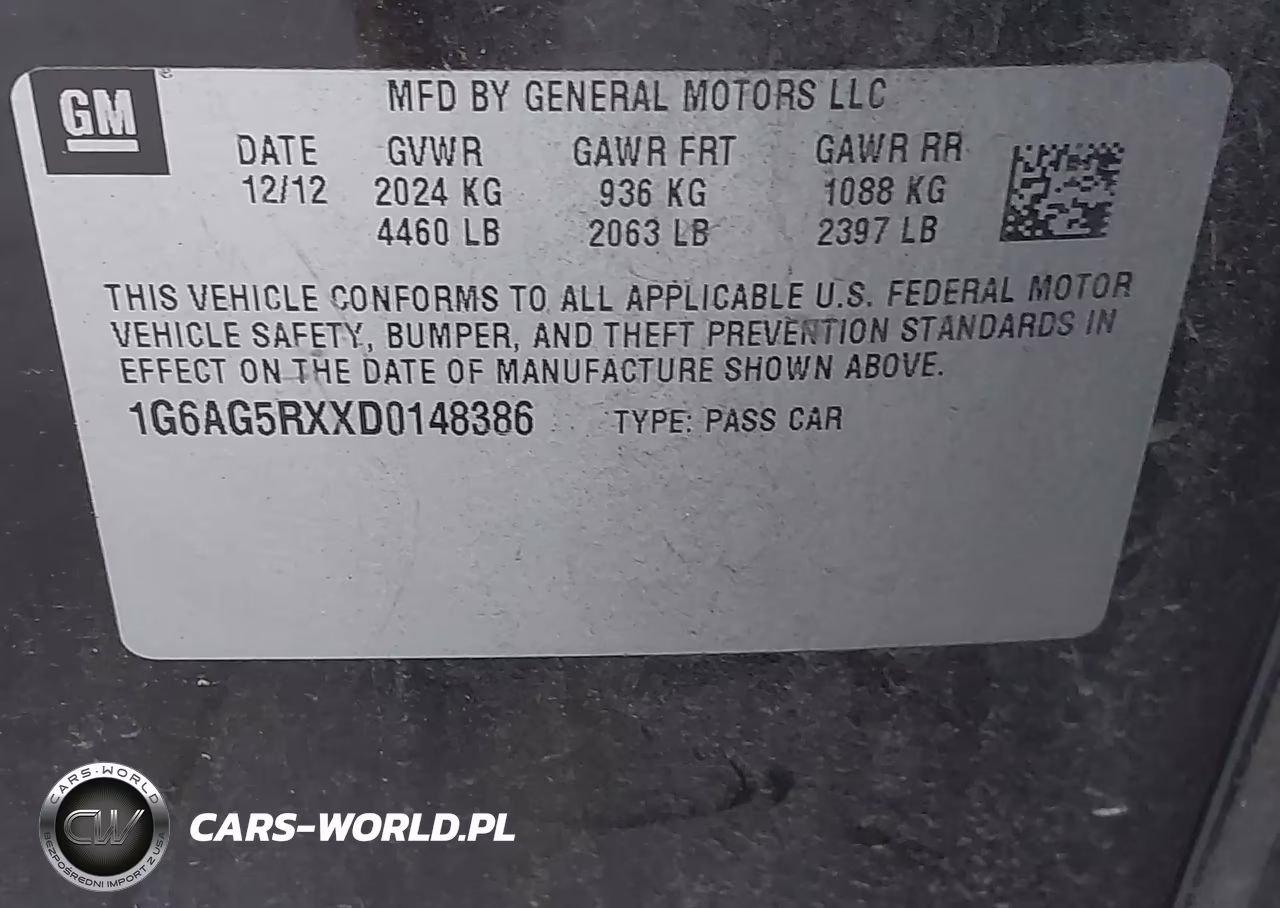 2013 Cadillac Ats Standard VIN:1G6AG5RXXD0148386 - 9