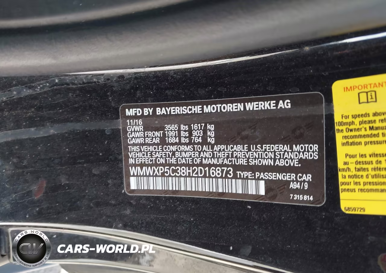 2017 Mini Hardtop Cooper VIN:WMWXP5C38H2D16873 - 9