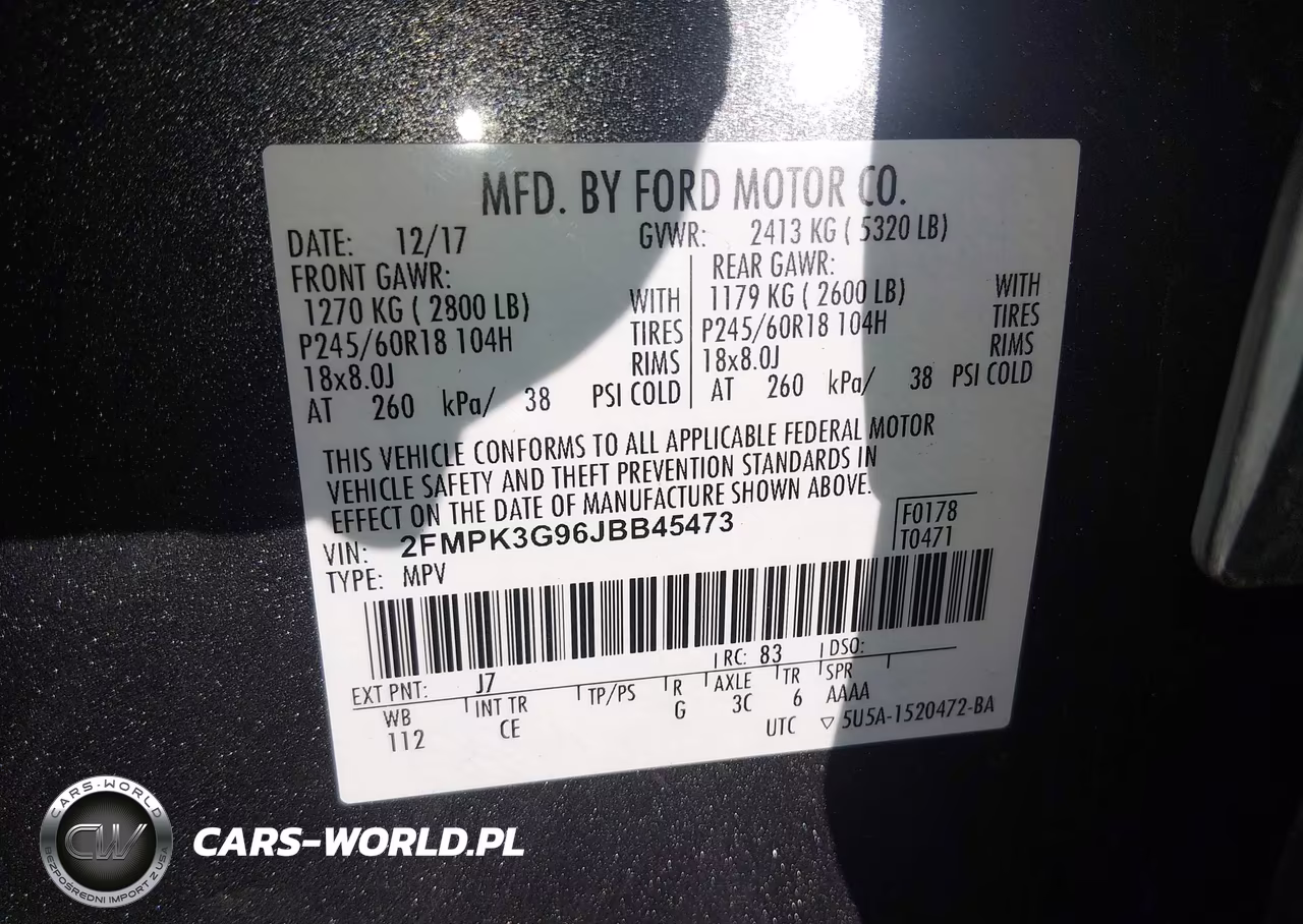 2018 Ford Edge Se VIN:2FMPK3G96JBB45473 - 9
