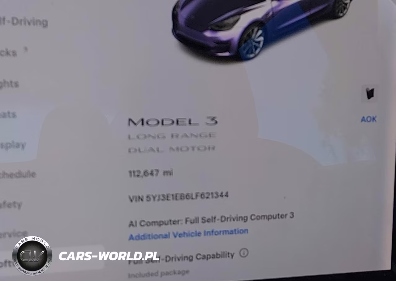 2020 Tesla Model 3 Long Range Dual Motor All-Wheel Drive VIN:5YJ3E1EB6LF621344 - 7
