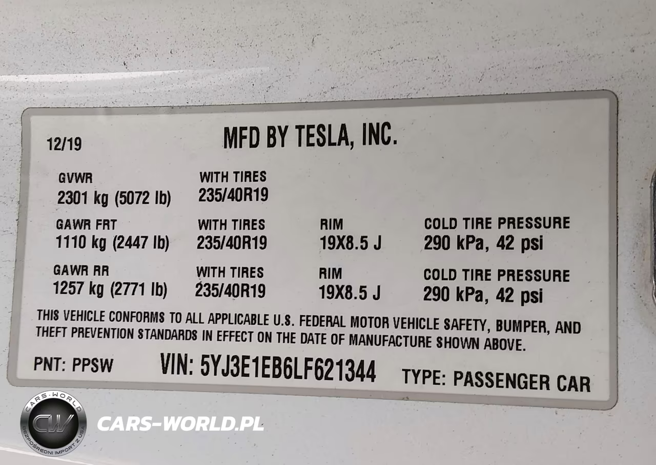 2020 Tesla Model 3 Long Range Dual Motor All-Wheel Drive VIN:5YJ3E1EB6LF621344 - 9