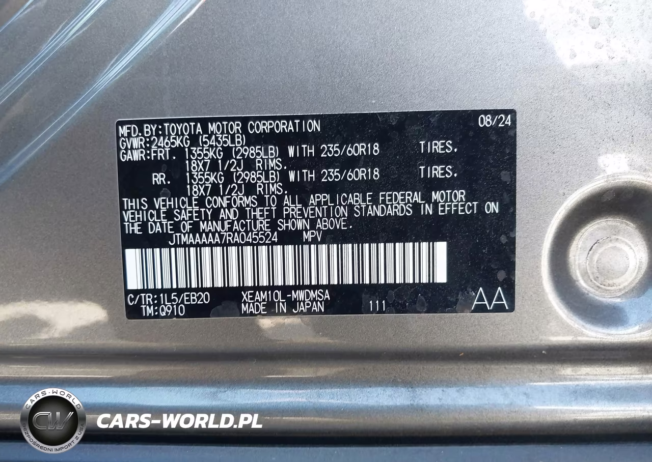 2024 Toyota Bz4X Xle VIN:JTMAAAAA7RA045524 - 9