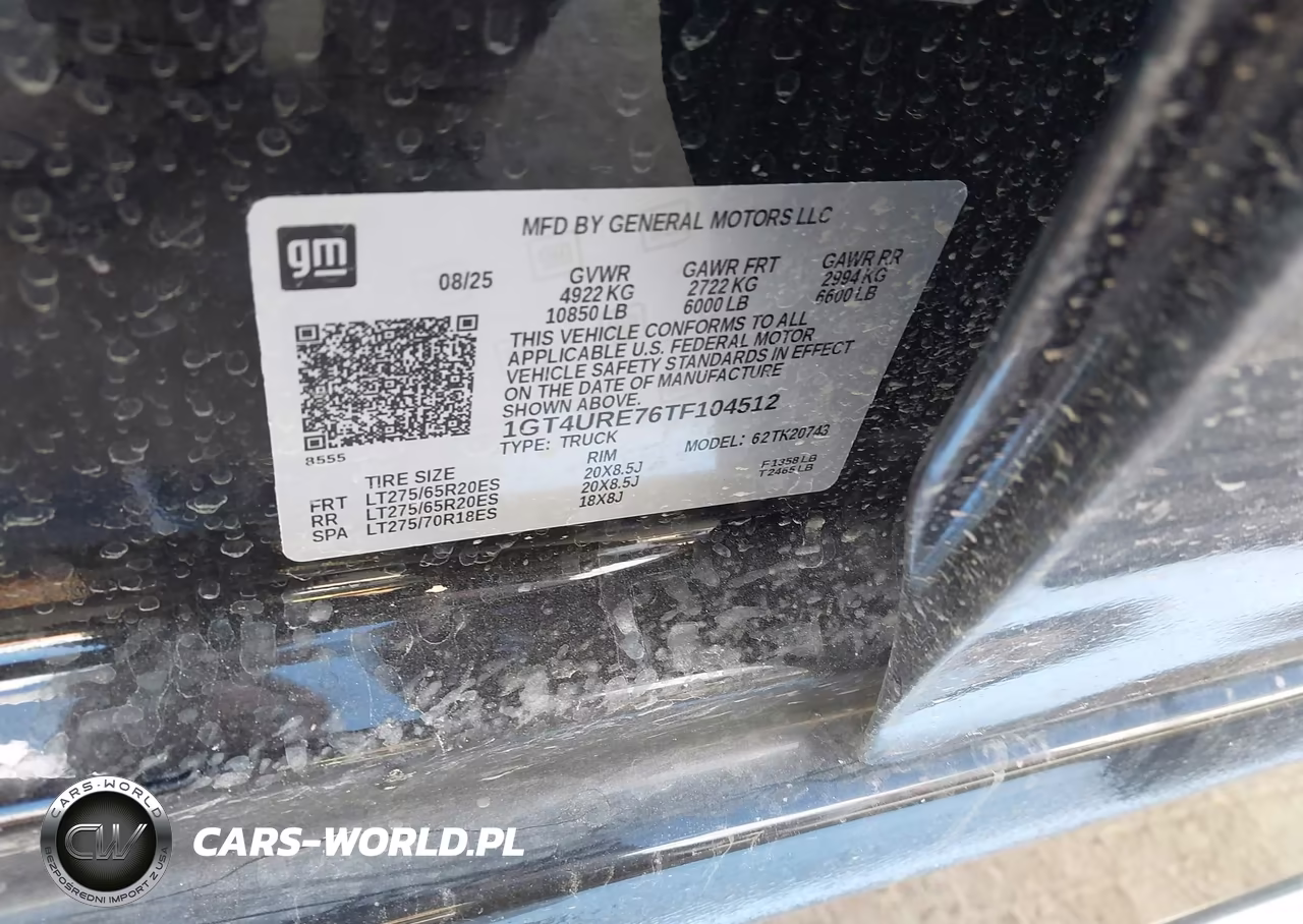 2026 GMC Sierra 2500 Hd VIN:1GT4URE76TF104512 - 8