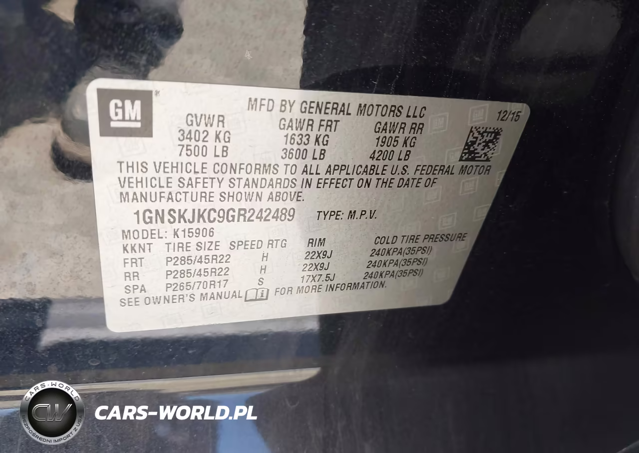 2016 Chevrolet Suburban Ltz VIN:1GNSKJKC9GR242489 - 9