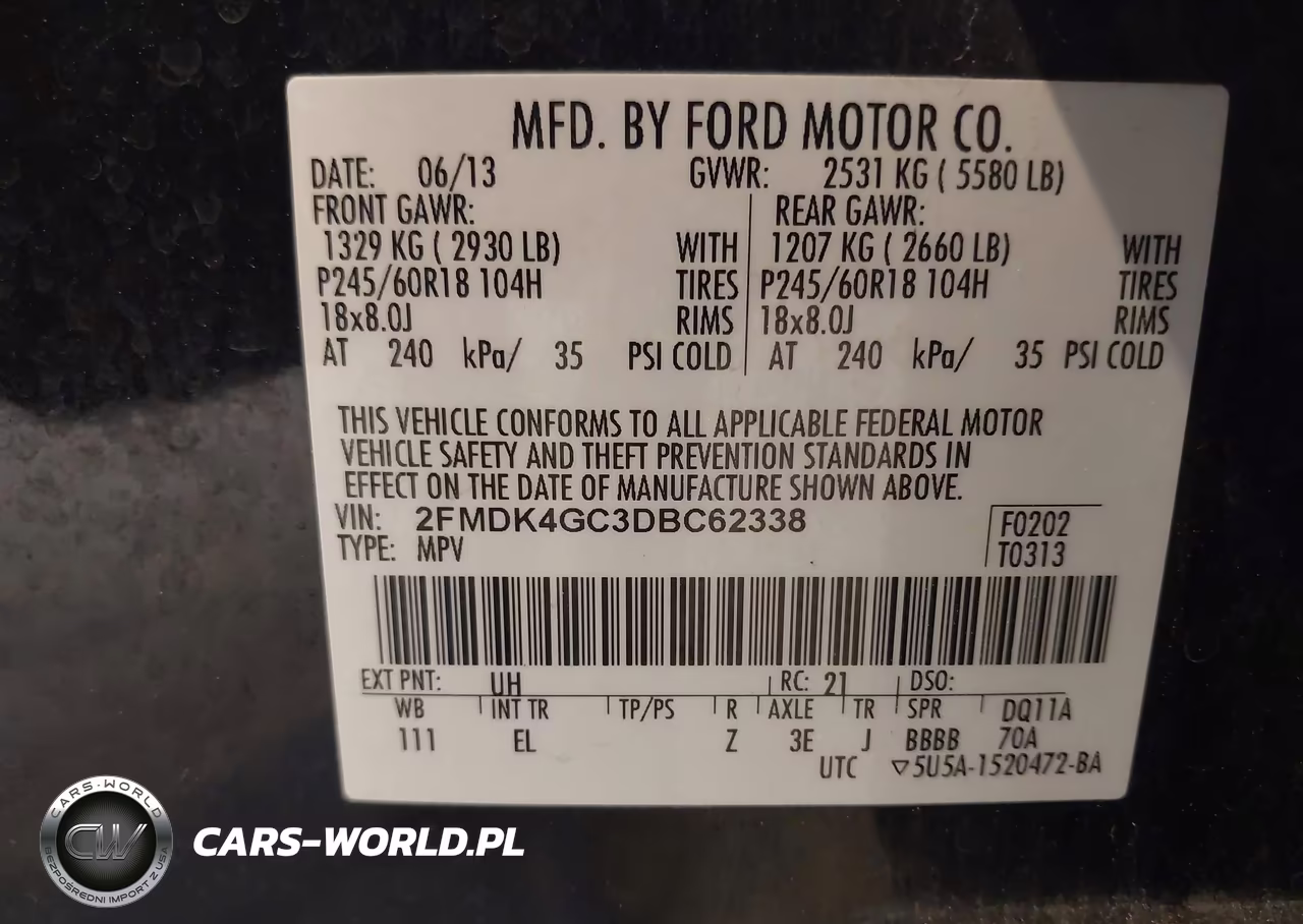2013 Ford Edge Se VIN:2FMDK4GC3DBC62338 - 9