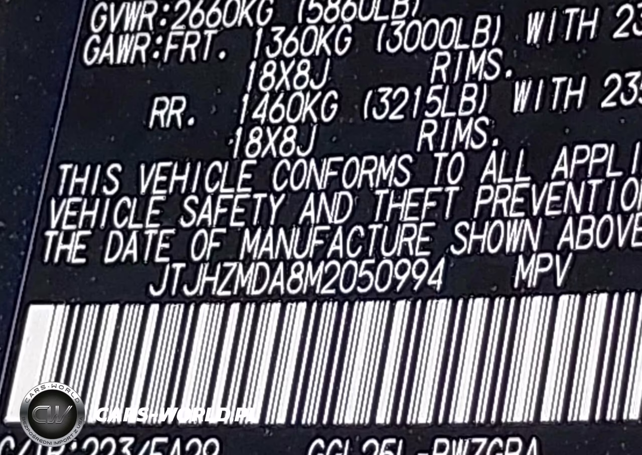 2021 Lexus Rx 350 VIN:JTJHZMDA8M2050994 - 9