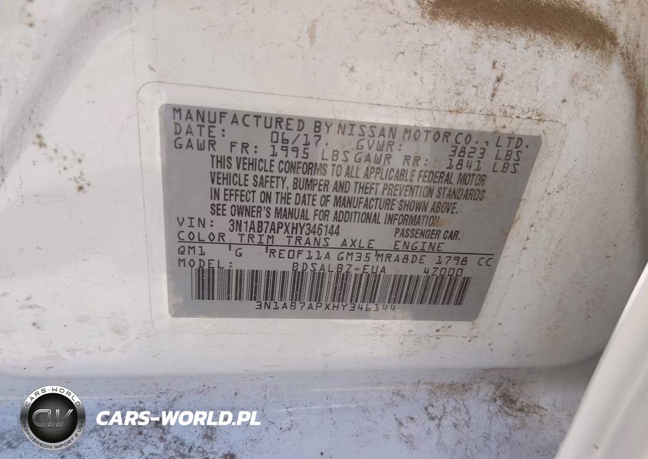 2017 Nissan Sentra S VIN:3N1AB7APXHY346144 - 9