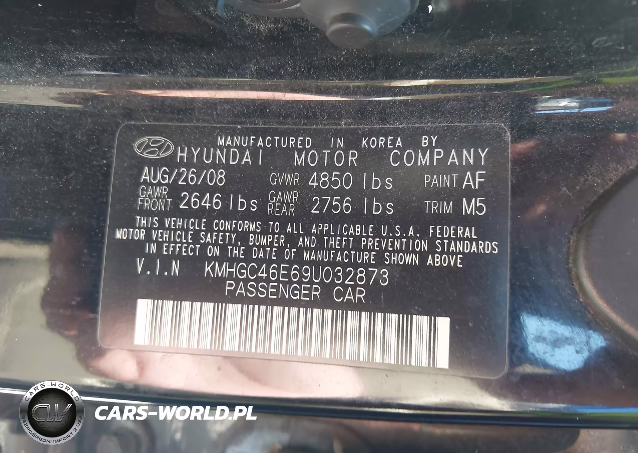 2009 Hyundai Genesis 3.8 VIN:KMHGC46E69U032873 - 9