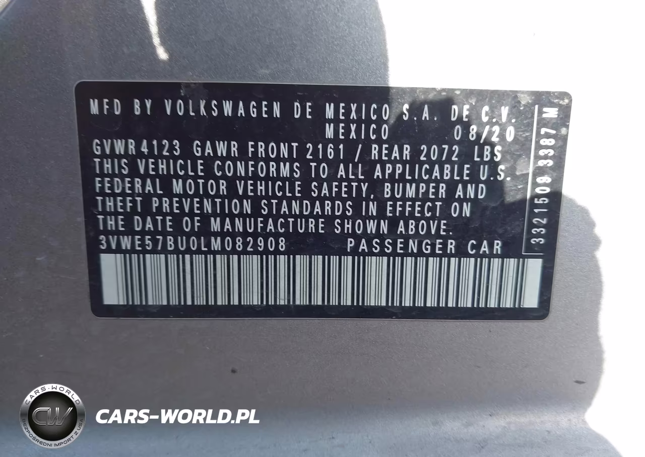 2020 Volkswagen Jetta 1.4T Sel VIN:3VWE57BU0LM082908 - 9