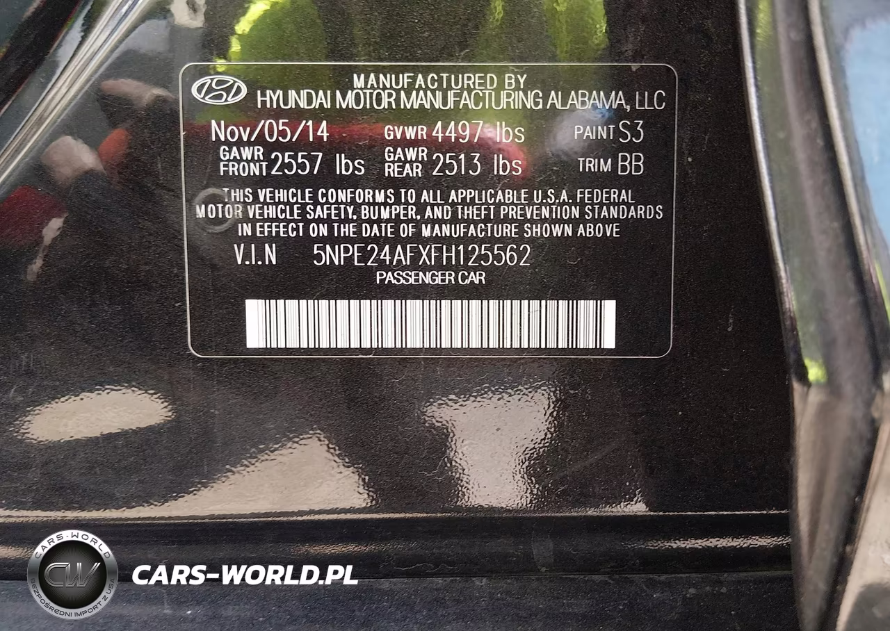 2015 Hyundai Sonata Se VIN:5NPE24AFXFH125562 - 9
