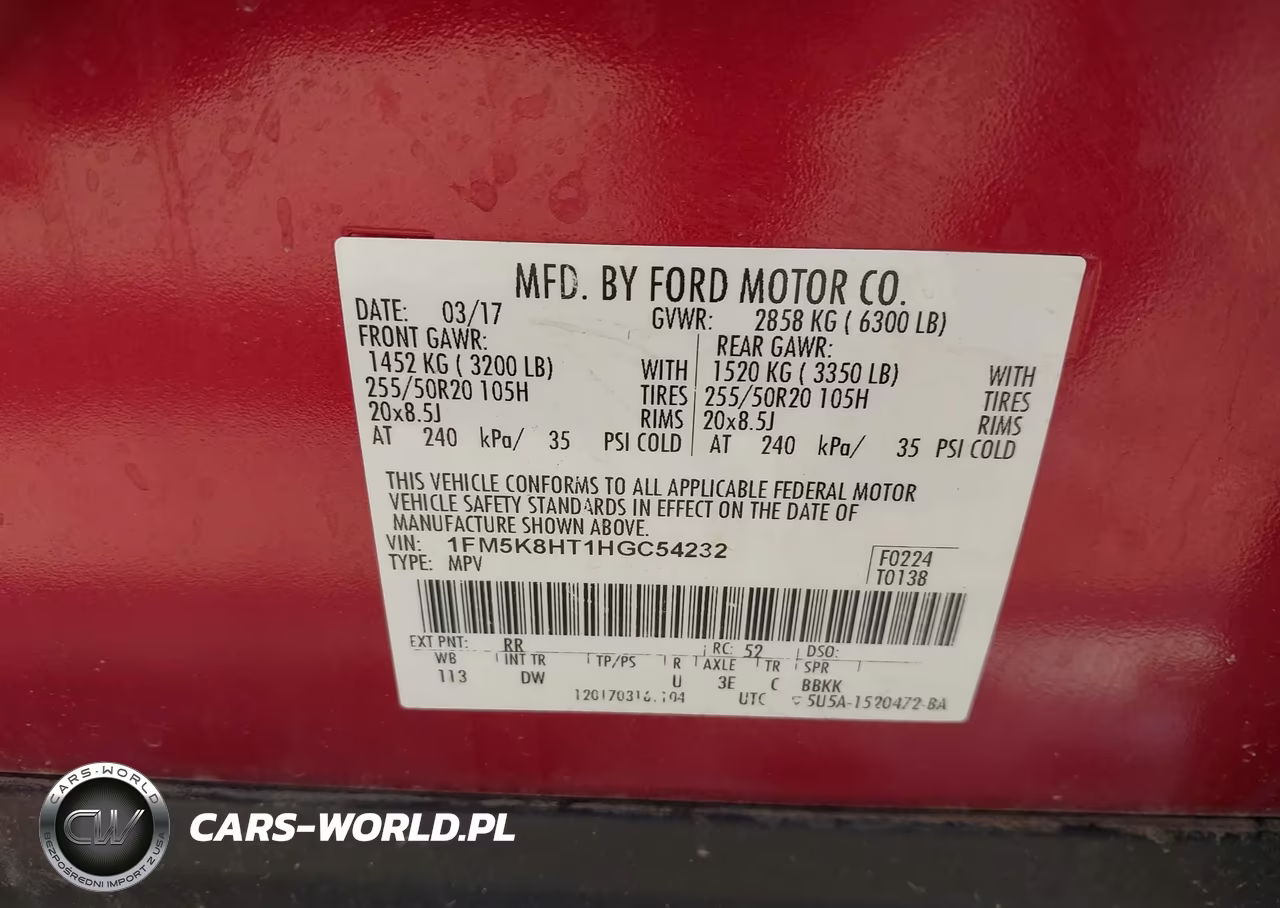 2017 Ford Explorer Platinum VIN:1FM5K8HT1HGC54232 - 9
