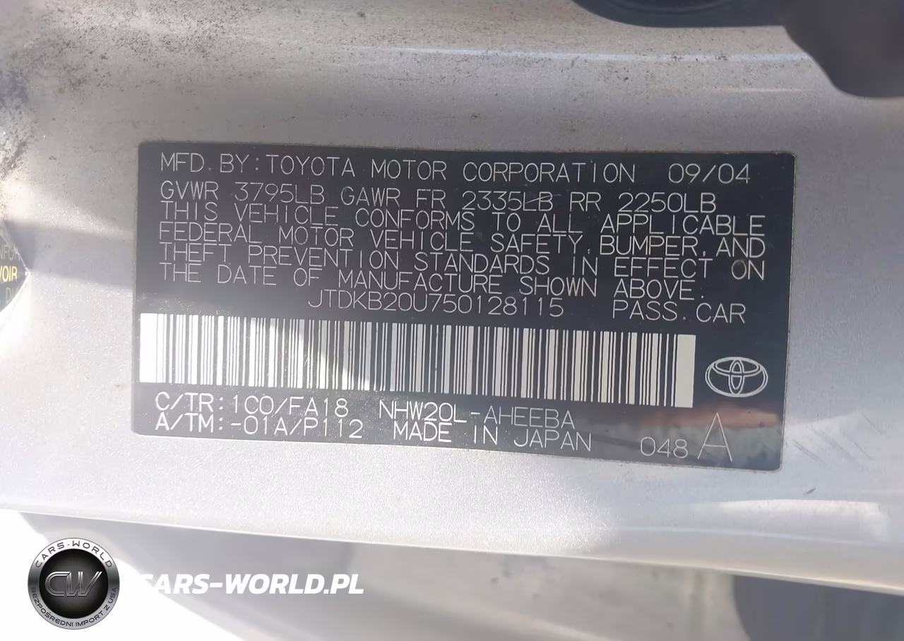 2005 Toyota Prius VIN:JTDKB20U750128115 - 9