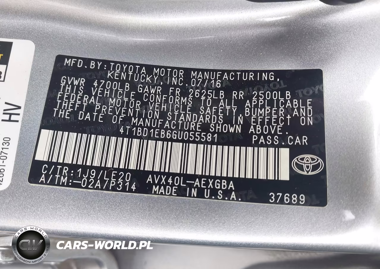 2016 Toyota Avalon Hybrid Xle Premium VIN:4T1BD1EB6GU055581 - 9