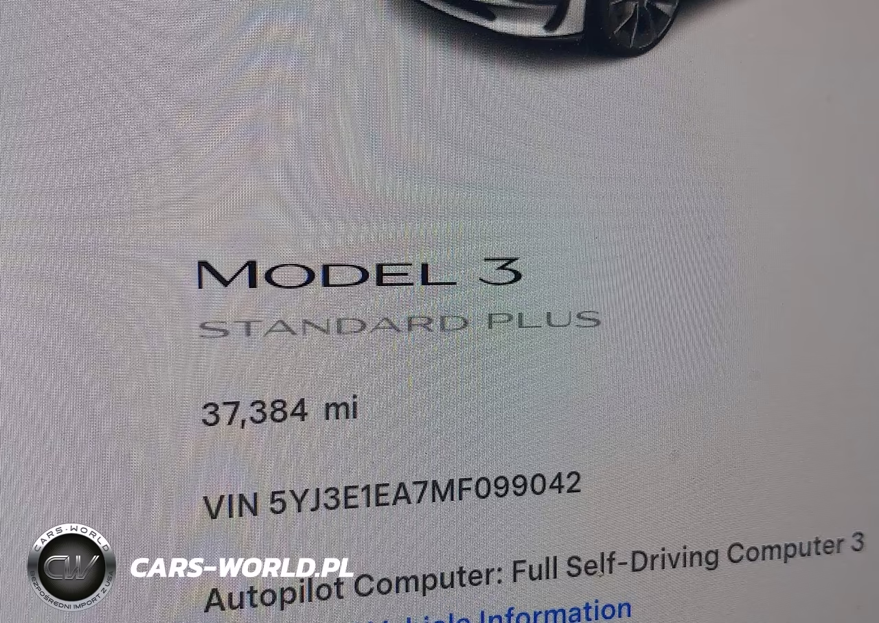 2021 Tesla Model 3 Standard Range Plus Rear-Wheel Drive VIN:5YJ3E1EA7MF099042 - 15